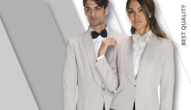 Restaurant jackets in the Ice Grey colour