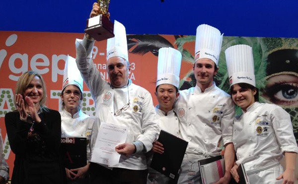 Corbara’s chef uniforms for the team who won the Sigep Young Competition